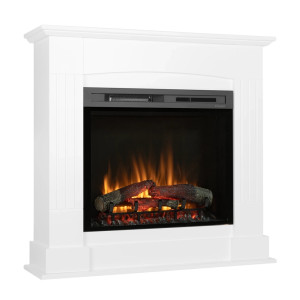 Kominek elektryczny Warmtec Cavo wkład Dimplex 28" XHD Optiflame - biały