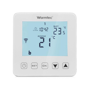 Regulator temperatury Warmtec PRT-01 Wi-Fi podtynkowy programowalny czujnik powietrzny i podłogowy