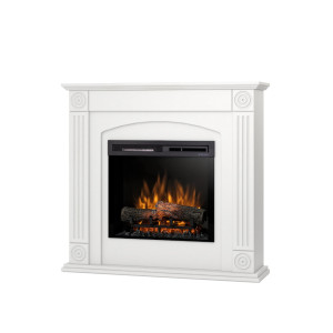 Kominek elektryczny Warmtec Atrato wkład Dimplex 23" XHD Optiflame - biały mat, lakierowany