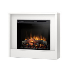 Kominek elektryczny Warmtec Klar wkład Dimplex 28" XHD Optiflame - biały mat