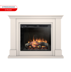 Kominek elektryczny Warmtec Luena wkład Dimplex 28" XHD Optiflame - kaszmirowy