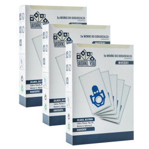 15 x Worki odkurzacza Zelmer Odyssey Meteor 2 Elf 2