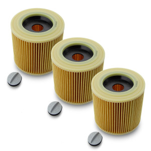 Zestaw 3x Filtr Harmonijkowy do Karcher WD 3.200 MV 2 SE 4002 – Maksymalna Moc + Kapsle