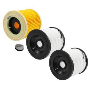 Zestaw 3 Filtrów do Karcher WD 3 / SE 4001 / MV 3 (2x Zmywalny + 1x Klasyczny)