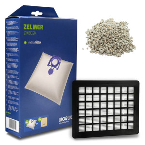 Zestaw do odkurzacza Zelmer Odyssey 450 Worki + Filtr + granulki lawenda