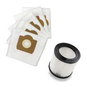 Zestaw do Karcher WD 3, WD 3 Premium, MV 3 – 5x Worki z Mikrofibry + Filtr Zmywalny