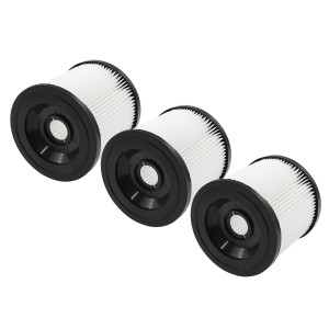 Zestaw 3x Filtr Zmywalny do Karcher WD 3, WD 2.000, SE 4001 – Na Sucho i Mokro + 3 Kapsle Mocujące