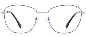 Okulary BRENDA MELISSA SILVER BLUE - 53/18/140