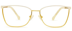 Okulary BRENDA MELISSA GOLD/ WHITE - 56/16/140