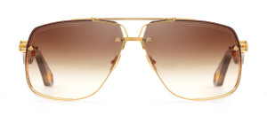 Okulary MAYBACH The King II 24k YELLOW GOLD Amber - 52/19/145