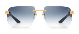 Okulary MAYBACH The Artist Sun 24k YELLOW GOLD Blue Sunglasses - 52/19/145