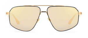 Okulary MAYBACH The Chief 14k CHAMPAGNE GOLD Black Sunglasses - 52/19/145