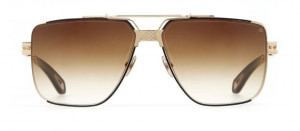 Okulary MAYBACH The DAWN 24k YELLOW GOLD White Sunglasses - 52/19/145