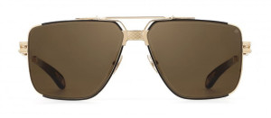 Okulary MAYBACH The DAWN 24k YELLOW GOLD Amber Sunglasses - 52/19/145
