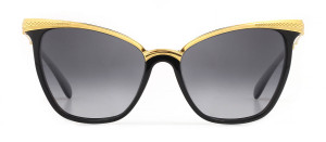 Okulary MAYBACH The Papillon 24k YELLOW GOLD Black - 52/19/145