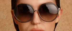 Okulary przeciwsłoneczne Linda Farrow Aspen Sunglasses in Nickel - 49/21/145