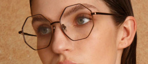 Okulary Linda Farrow Lianas Optical Frame in Metallic Brown damskie - 49/21/145