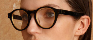 Okulary Linda Farrow Morris Optical Frame in Black damskie - 49/21/145