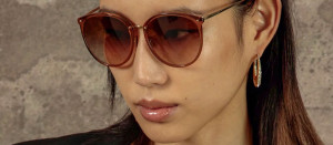 Okulary przeciwsłoneczne Linda Farrow Calthorpe Sunglasses in Brown Frame - 49/21/145