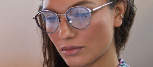 Okulary Linda Farrow Cesar Optical Frame in Light Gold and Brown damskie - 49/21/145