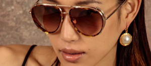 Okulary przeciwsłoneczne Linda Farrow Dimitri Sunglasses in Light Gold - 49/21/145