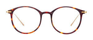 Okulary Linda Farrow Gray Optical Frame in Tortoiseshell damskie - 49/21/145