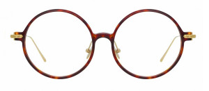 Okulary Linda Farrow Linear Savoye C3 Round Optical Frame damskie - 49/21/145