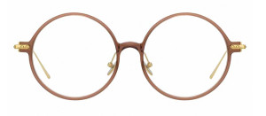 Okulary Linda Farrow Linear Savoye C8 Round Optical Frame damskie - 49/21/145