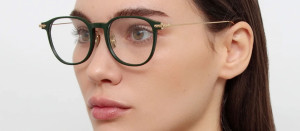 Okulary Linda Farrow Meier Optical in Forest damskie - 49/21/145