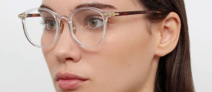 Okulary Linda Farrow Forster Optical Frame in Clear damskie - 49/21/145