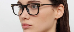 Okulary Linda Farrow Portico Optical in Black damskie - 49/21/145