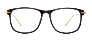 Okulary Linda Farrow Finial Optical in Black damskie - 49/21/145