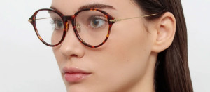 Okulary Linda Farrow Pearce Optical Frame in Tortoiseshell damskie - 49/21/145