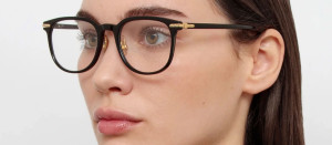 Okulary Linda Farrow Sullivan Optical in Black damskie - 49/21/145