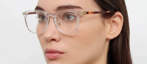 Okulary Linda Farrow Sullivan Optical in Clear damskie - 49/21/145
