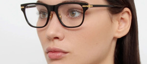 Okulary Linda Farrow Cove Optical in Black damskie - 49/21/145