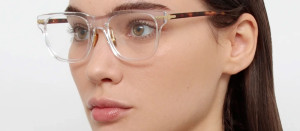 Okulary Linda Farrow Cove Optical in Clear damskie - 49/21/145