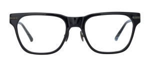 Okulary Linda Farrow Cove Optical in Black and Matt Nickel damskie - 49/21/145