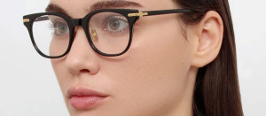Okulary Linda Farrow Arch Optical in Black damskie - 49/21/145