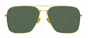 Okulary przeciwsłoneczne Linda Farrow Asher Sunglasses in Yellow Gold - 49/21/145