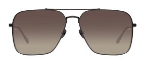 Okulary przeciwsłoneczne Linda Farrow Asher Aviator Sunglasses in Black - 49/21/145