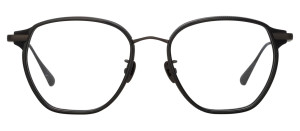 Okulary Linda Farrow Danilo Optical Frame in Black Matt Nickel - 49/21/145
