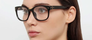 Okulary Linda Farrow Cedric Optical Frames in Black damskie - 49/21/145