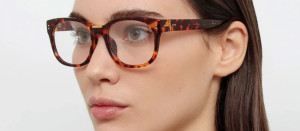 Okulary Linda Farrow Cedric Optical Frames in Tortoiseshell damskie - 49/21/145