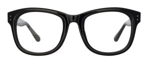 Okulary Linda Farrow Edson Optical in Black and Nickel - 49/21/145