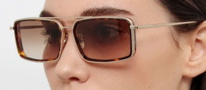 Okulary przeciwsłoneczne Linda Farrow Cassia Sunglasses in Light Gold - 49/21/145