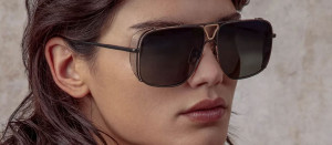 Okulary przeciwsłoneczne Linda Farrow Enzo Sunglasses in Nickel - 49/21/145
