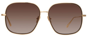 Okulary przeciwsłoneczne Linda Farrow Juliana Sunglasses in Light Gold - 49/21/145