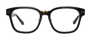 Okulary Linda Farrow Steffen Optical in Black damskie - 49/21/145