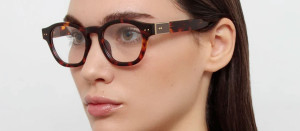 Okulary Linda Farrow Talbot Optical in Dark Tortoiseshell damskie - 49/21/145